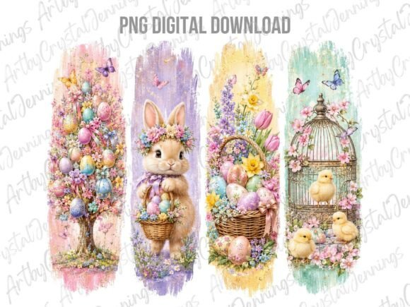 Download Easter Watercolor Bunny Egg Brushstroke - Watercolor bunny Collection