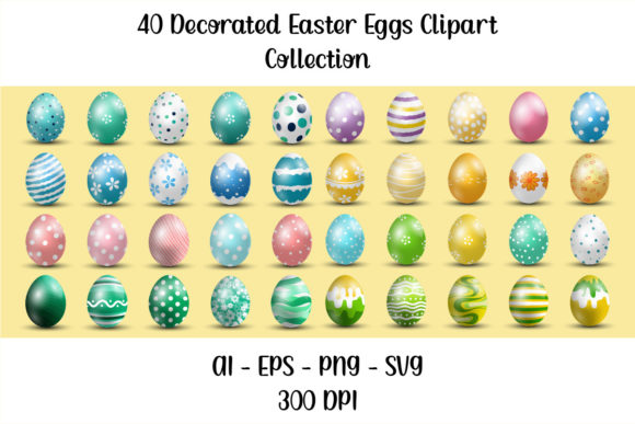 Download 40 Decorated Easter Eggs Collection - Collection Collection