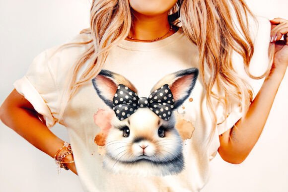 Download Easter Watercolor Bunny PNG Sublimation - Watercolor bunny Collection