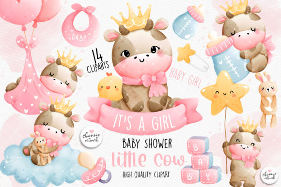 Download Baby Cow Clipart, Baby Girl Clipart - Baby girl clipart Collection