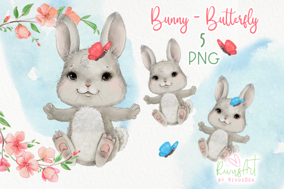 Download Watercolor Bunny PNG Easter Clipart - Watercolor bunny Collection