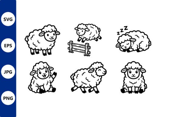 Download Cute Sheep Clipart Collection for Kids - Collection Collection