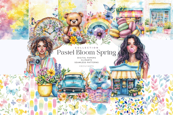 Download Pastel Bloom Spring Collection - Collection Collection