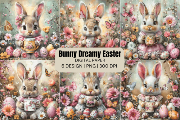 Download Bunny Dreamy Easter Background - Dreamy easter Collection