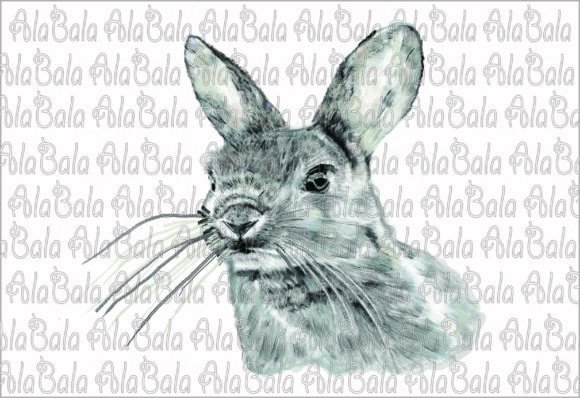 Download Watercolor Bunny PNG, Sublimation - Watercolor bunny Collection