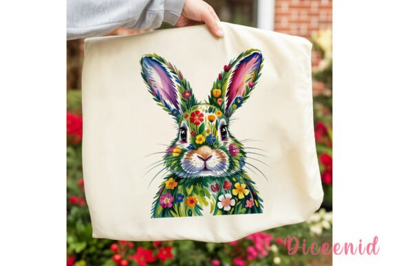 Download Floral Watercolor Bunny PNG Clipart - Watercolor bunny Collection